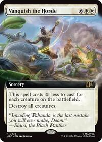 Vanquish the Horde (Extended Art) (325) [Commander: Marvel Super Heroes]