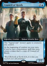 Council of Reeds (Extended Art) (327) [Commander: Marvel Super Heroes]