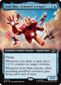 Iron Man, Armored Avenger (Extended Art) (332) [Commander: Marvel Super Heroes]