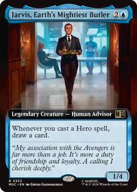 Jarvis, Earth's Mightiest Butler (Extended Art) (333) [Commander: Marvel Super Heroes]