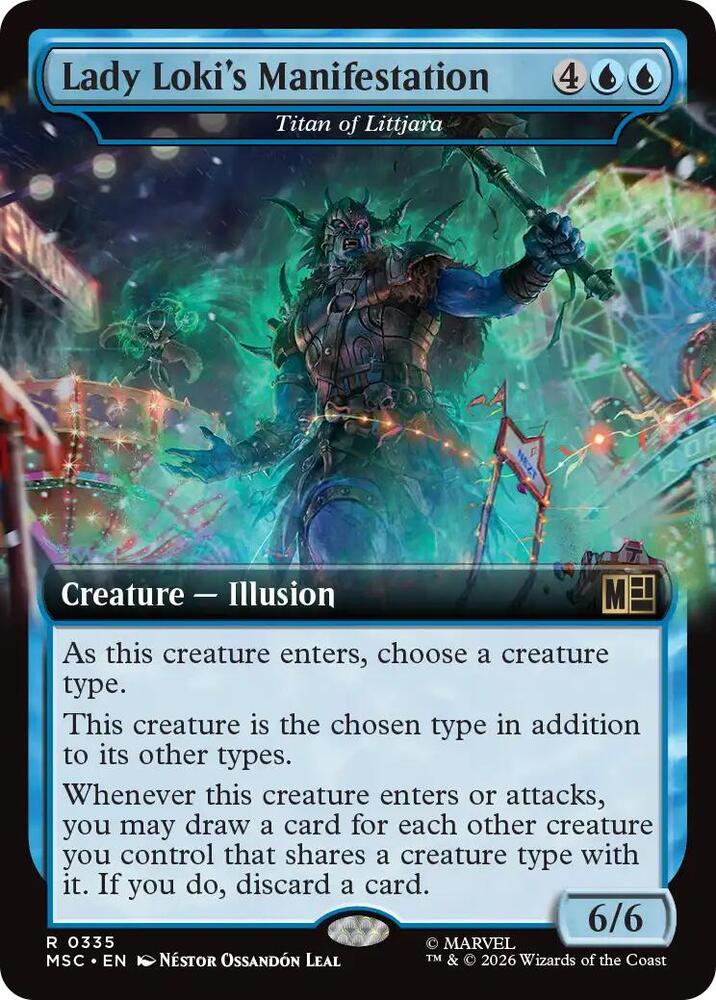 Lady Loki's Manifestation - Titan of Littjara (Extended Art) (335) [Commander: Marvel Super Heroes]