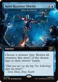 Raise Repulsor Shields - Raise the Palisade (Extended Art) (340) [Commander: Marvel Super Heroes]
