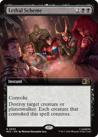 Lethal Scheme (Extended Art) (353) [Commander: Marvel Super Heroes]