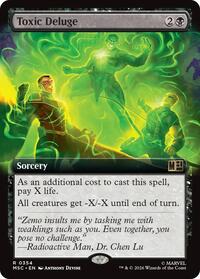 Toxic Deluge (Borderless) (354) [Commander: Marvel Super Heroes]
