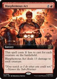 Blasphemous Act (Extended Art) (358) [Commander: Marvel Super Heroes]