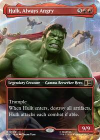 Hulk, Always Angry (Borderless) (502) [Commander: Marvel Super Heroes]