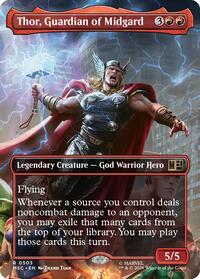 Thor, Guardian of Midgard (Borderless) (503) [Commander: Marvel Super Heroes]