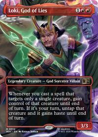 Loki, God of Lies (Borderless) (512) [Commander: Marvel Super Heroes]