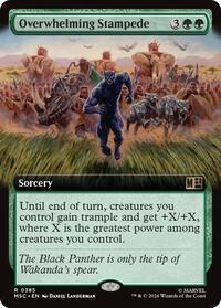 Overwhelming Stampede (Extended Art) (385) [Commander: Marvel Super Heroes]