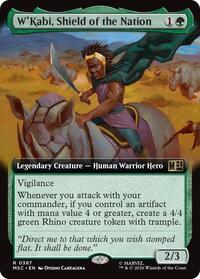 W'Kabi, Shield of the Nation (Extended Art) (387) [Commander: Marvel Super Heroes]