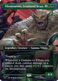 Abomination, Irradiated Brute (Borderless) (511) [Commander: Marvel Super Heroes]