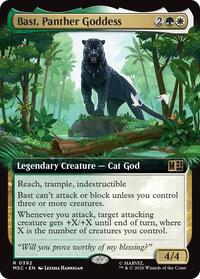 Bast, Panther Goddess (Extended Art) (392) [Commander: Marvel Super Heroes]