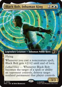 Black Bolt, Inhuman King (Extended Art) (394) [Commander: Marvel Super Heroes]