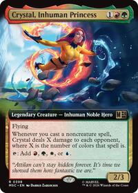 Crystal, Inhuman Princess (Extended Art) (398) [Commander: Marvel Super Heroes]