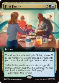 First Family (Extended Art) (401) [Commander: Marvel Super Heroes]