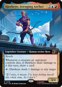 Hawkeye, Avenging Archer (Extended Art) (405) [Commander: Marvel Super Heroes]