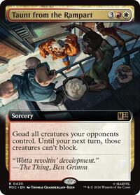 Taunt from the Rampart (Extended Art) (420) [Commander: Marvel Super Heroes]