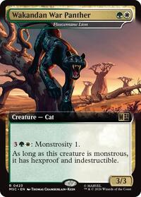 Wakandan War Panther - Fleecemane Lion (Extended Art) (423) [Commander: Marvel Super Heroes]