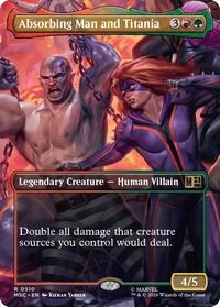 Absorbing Man and Titania (Borderless) (510) [Commander: Marvel Super Heroes]