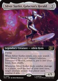 Silver Surfer, Galactus's Herald (Extended Art) (293) [Commander: Marvel Super Heroes]