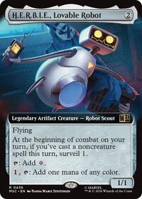 H.E.R.B.I.E., Lovable Robot (Extended Art) (436) [Commander: Marvel Super Heroes]
