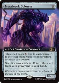 Metalwork Colossus (Extended Art) (442) [Commander: Marvel Super Heroes]