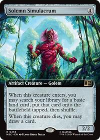 Solemn Simulacrum (Extended Art) (453) [Commander: Marvel Super Heroes]