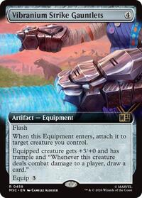Vibranium Strike Gauntlets (Extended Art) (459) [Commander: Marvel Super Heroes]