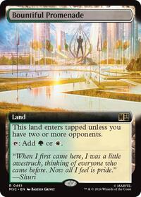 Bountiful Promenade (Extended Art) (461) [Commander: Marvel Super Heroes]