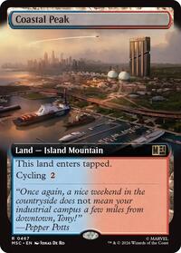 Coastal Peak (Extended Art) (467) [Commander: Marvel Super Heroes]