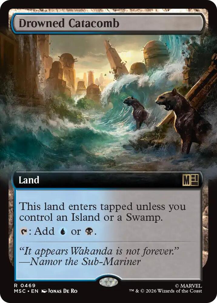 Drowned Catacomb (Extended Art) (469) [Commander: Marvel Super Heroes]