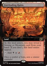 Foreboding Ruins (Extended Art) (473) [Commander: Marvel Super Heroes]