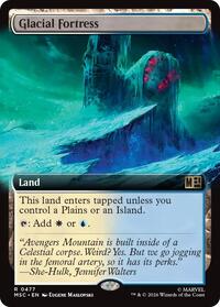 Glacial Fortress (Extended Art) (477) [Commander: Marvel Super Heroes]