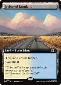 Irrigated Farmland (Extended Art) (481) [Commander: Marvel Super Heroes]