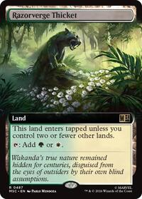 Razorverge Thicket (Extended Art) (487) [Commander: Marvel Super Heroes]