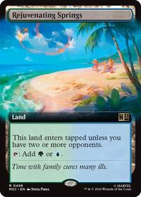 Rejuvenating Springs (Extended Art) (488) [Commander: Marvel Super Heroes]