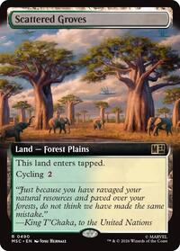 Scattered Groves (Extended Art) (490) [Commander: Marvel Super Heroes]