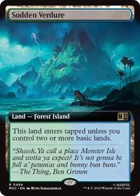 Sodden Verdure (Extended Art) (494) [Commander: Marvel Super Heroes]