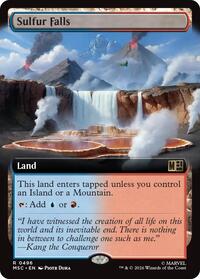 Sulfur Falls (Extended Art) (496) [Commander: Marvel Super Heroes]