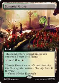 Sunpetal Grove (Extended Art) (499) [Commander: Marvel Super Heroes]