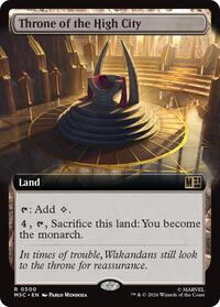 Throne of the High City (Extended Art) (500) [Commander: Marvel Super Heroes]