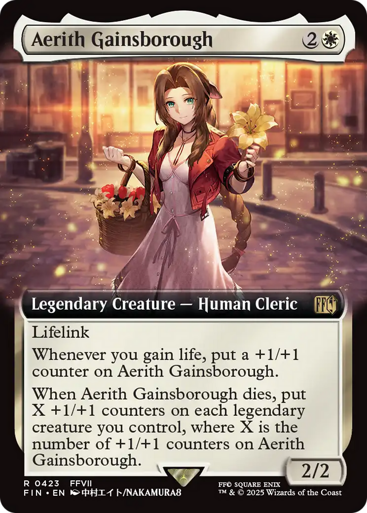 Aerith Gainsborough (Extended Art) (FIN-423) - FINAL FANTASY: (Extended Art) Foil