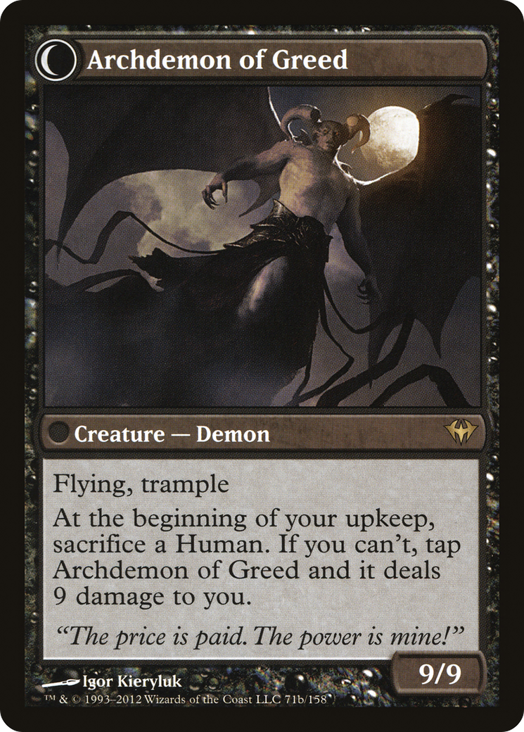 Ravenous Demon (DKA-071) - Dark Ascension: (Double Faced Transform) Foil