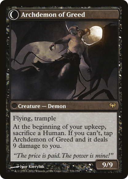 Ravenous Demon (DKA-071) - Dark Ascension: (Double Faced Transform) Foil