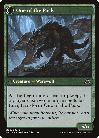 Solitary Hunter (SOI-229) - Shadows over Innistrad: (Double Faced Transform) Foil