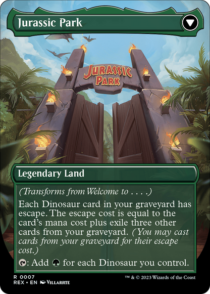 Welcome to . . . (REX-007) - Jurassic World Collection (Borderless) Foil