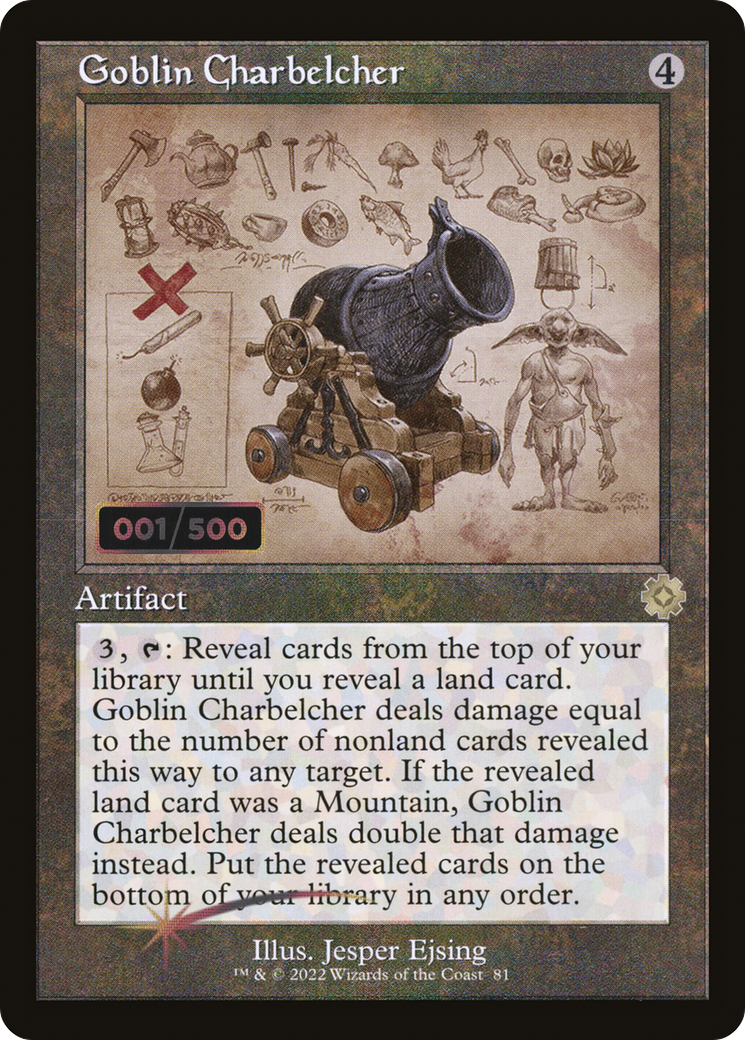 Goblin Charbelcher (Schematic) (Serial Numbered) (BRR-81Z) - The Brothers' War Retro Artifacts Foil