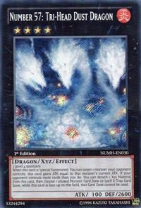 Number 57: Tri-Head Dust Dragon (NUMH-EN030) [Number Hunters]