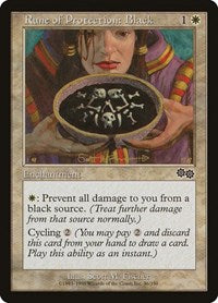 Rune of Protection: Black (36) [Urza's Saga]