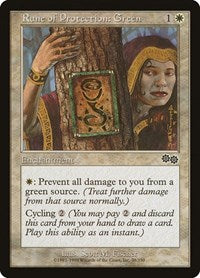 Rune of Protection: Green (38) [Urza's Saga]